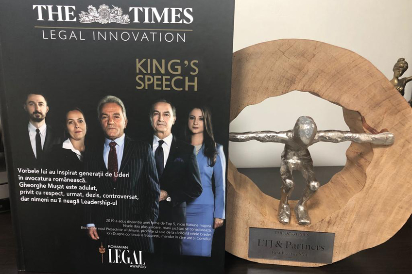 LTJ & Partners awarded by the prestigious publication THE TIMES- Legal Innovation